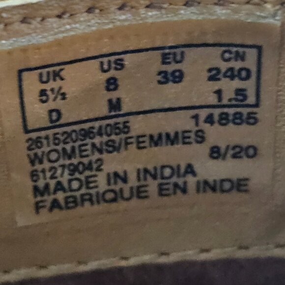 Clarks Clarkdale2 Zip Double Zipper Wedge Boots Shoes Tan Women's Size 8M- NEW - Picture 11 of 11